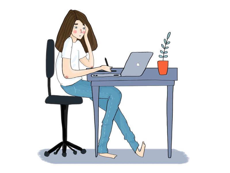 I love to design, illustrate, and eat pizza. by Karin Ravon on Dribbble