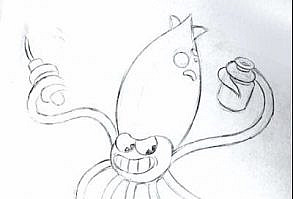 Here’s some squid action from Cuphead’s Pirate boss fight!Please follow if you’d like more Cuphead in your life!