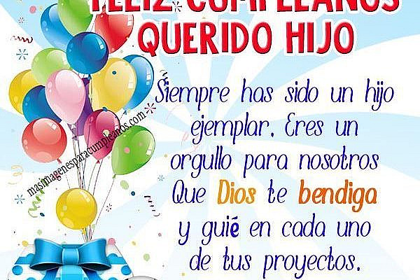 Maravillosos Mensajes De Cumpleaños A Un Hijo 238