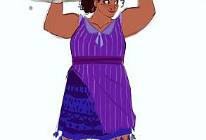 Meg Park on Instagram: “Luisa 💙 we were so inspired by real Olympic athletes when we were designing her #encanto”