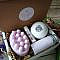 Mother's Day Mini Spa Gift Set LAVENDER Bath Gift Set |4pc Spa Gift Set | Soap Gift Set - Bath Bomb Massage Bar Bath Salt Lip Balm Self Care