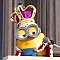Minions movie mic drop Bob