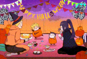 Naruto, Hinata, Boruto, Himawari, gif