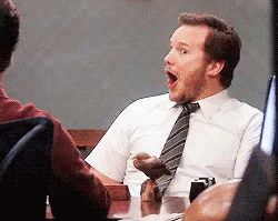 Quando você está muito, mas muito surpreso.