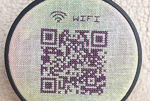 PDF Pattern QR wifi Rick Roll Prank Cross | Etsy