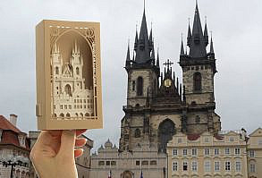 The Church of Mother of God before Týn. Prague Old Town. Kostel Matky Boží před Týnem. Týnský chrám. Our Lady. Christmas, Thanksgiving 2021. See you again! See you soon! Miss you! Thinking of you! Paster gift. Churches gifts. Gothic church. Handmade assembled paper details. Size: 3,2 x 5,9 x 1,6 inches (8 x 15 x 4 cm) ❀ Pop-up cards fold flat and easily pack in the gift envelope. ❀ The COLOR is optional ❀ Discounts for bulk orders ❀ This unique item could be the art card, the invitation, the gift, favor, announcement, incorporated with your Log