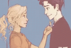 Percabeth Kiss GIF - Percabeth Kiss Hug - Discover & Share GIFs