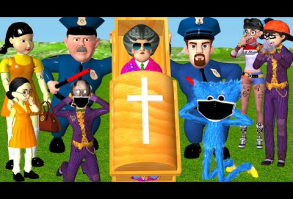 (683) Squid Game vs Scary Teacher 3D Huggy Wuggy and GrannyJoker Troll Miss T with My Dad is Brave Police - YouTube
