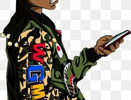 Riley Freeman Huey Freeman Cartoon Uncle Ruckus Drawing - bape sign