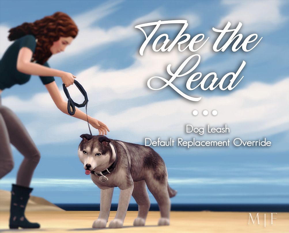 Sims 4 | Take the Lead Dog Leash Default Replacement