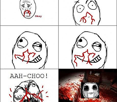 The Horror of Nosebleeds--okay, so it's not as bad as Mickie's nosebleeds, but it's hilarious regardless!