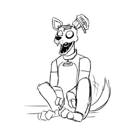 Fnaf mike as a animatronic