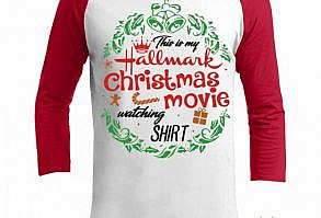 This is My Hallmark Christmas Movie Watching Movie Raglan Sleeve Shirt Shipping from the US. Easy 30 day return policy, 100% cotton, Double-needle neck, sleeves and hem; Roomy Unisex Fit.