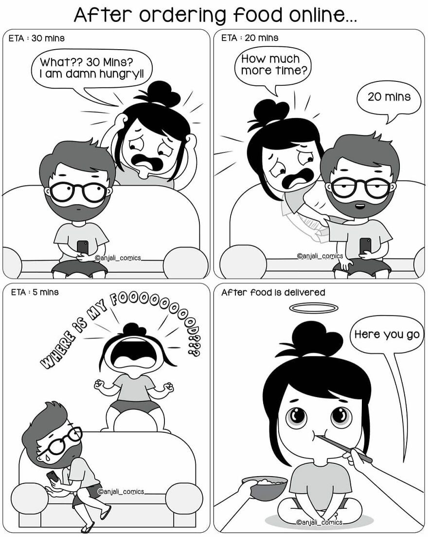 Artist Creates 30 Cute Relatable Comics About Life As A Couple