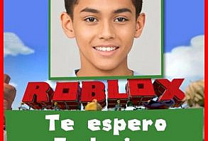 Video Invitación de cumpleaños de ROBLOX EDITABLE con Tu FOTO para compartir por WhastApp. Video PRUEBA GRATIS AHORA!