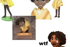 LIKE ALL THE OTHER TOYS ARE SO CUTE BUT THEN YOU HAVE CAMILO WHO LOOKS LIKE HE KIDNAPPED 10 KIDS