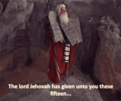 When 15 commandments became 10. |   Of The Most Ingenious Moments From Mel Brooks Movies