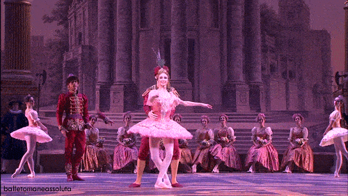 Or gracefully twirl with a smile on her face…