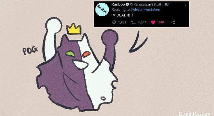 I HAD TO ADD VELVET  art: @ CubeiiCubes #dreamsmpfanart #dreamsmp #dreamfanart #ranboofanart