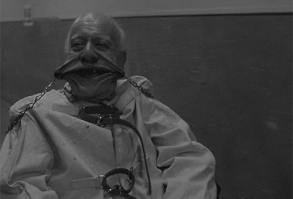 black and white mental hospital gif