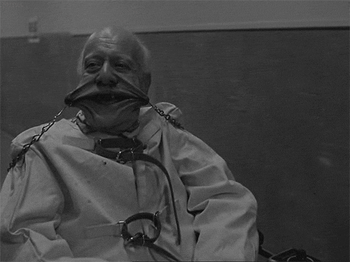 black and white mental hospital gif