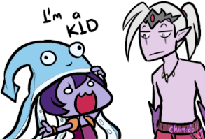 I'm a kid, now I'm a squid!! haha Lulu and Varus
