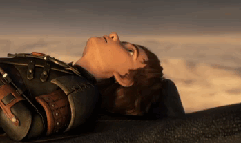 HTTYD 2 - Hiccup (gif). (We're SOARIN', FLYIN'!!) you can see hiccups chest rizing and falling ♥♥♥♥♥♥