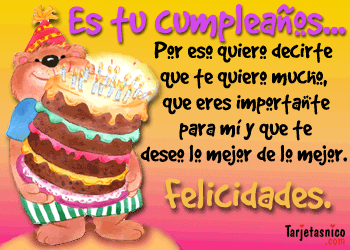 Es tu cumpleaños...