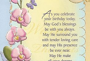 Amazon.com: Sweet Sen Wishing You God's Blessings on Your Birthday Card: Home & Kitc… | Happy birthday wishes cards, Birthday wishes msg, Birthday wishes and images