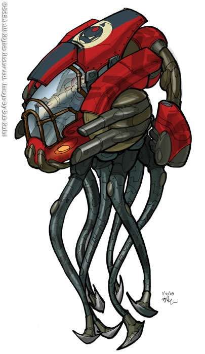 Baron Mech Tentacles #ConceptArt from #JakII by #BobRafei