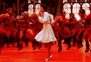 THE WIZ Diana Ross and Michael Jackson singing Ease on Down The Road beats Follow The Yellow Brick Road every time.